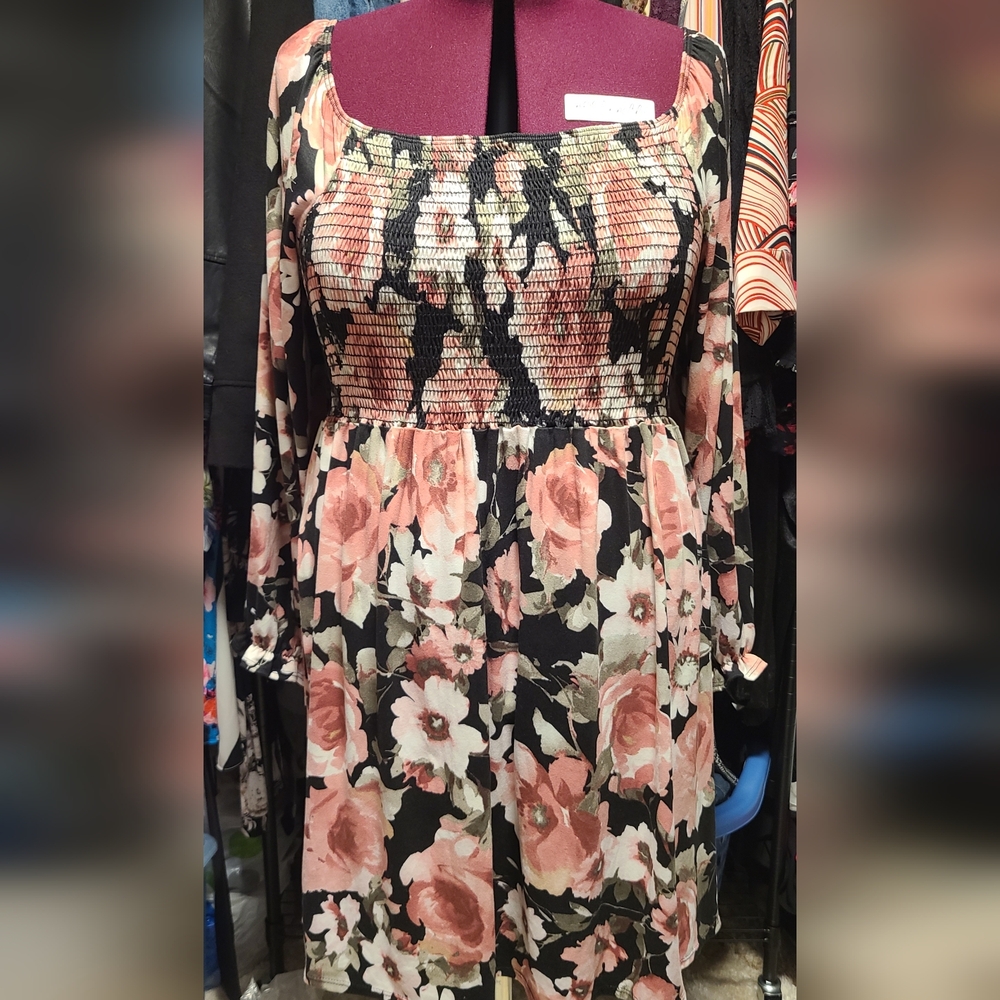 White Birch Floral Dress